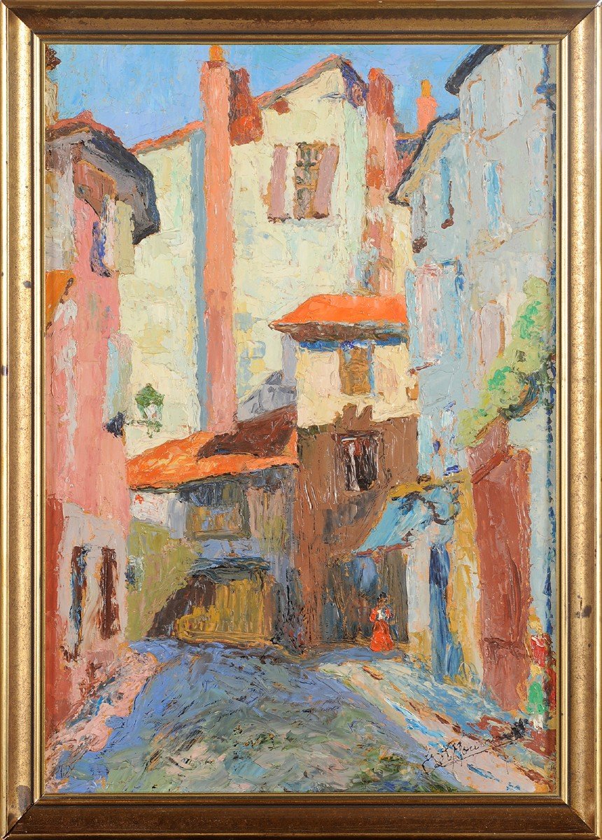 Marcel Fournier (1900-1979) Périgueux - Rue de la Selle Dordogne-photo-2