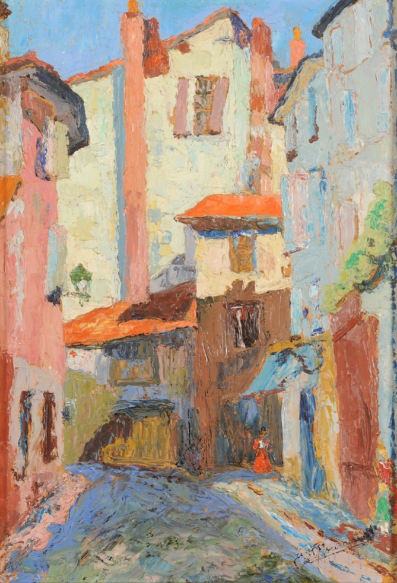 Marcel Fournier (1900-1979) Périgueux - Rue de la Selle Dordogne