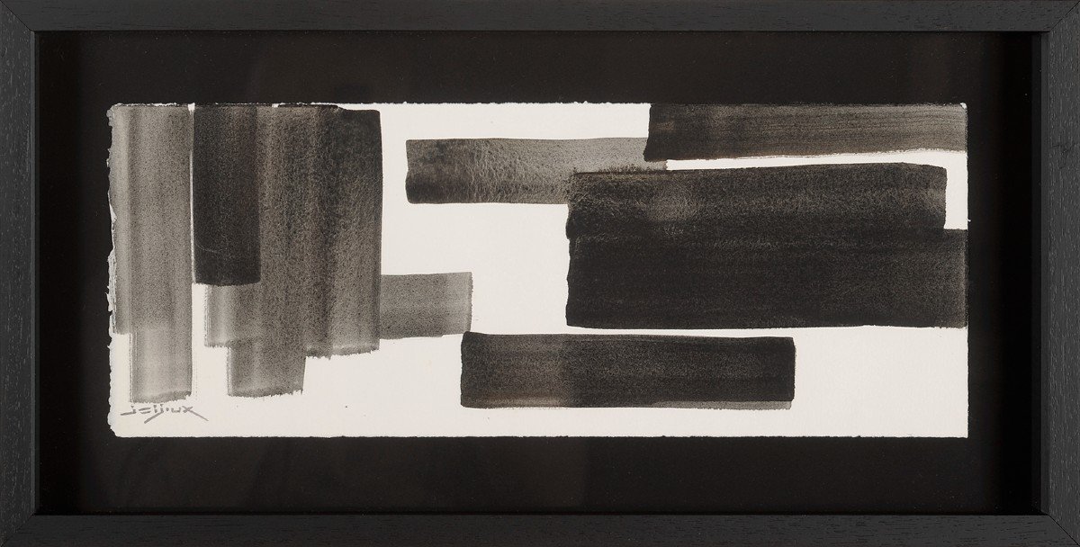 Jean Bijoux (20th) Soulages Triptych-photo-2