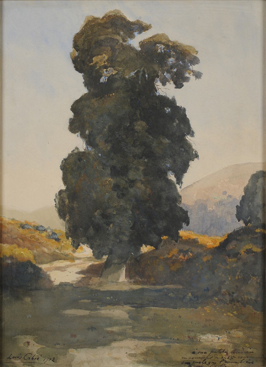 Louis Cabié (1853-1939) Chêne à Eymoutiers Haute Vienne