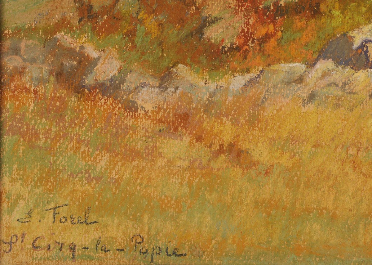 Eugène Forel (1858-1938) Paysage à Saint Cirq Lapopie Lot-photo-4