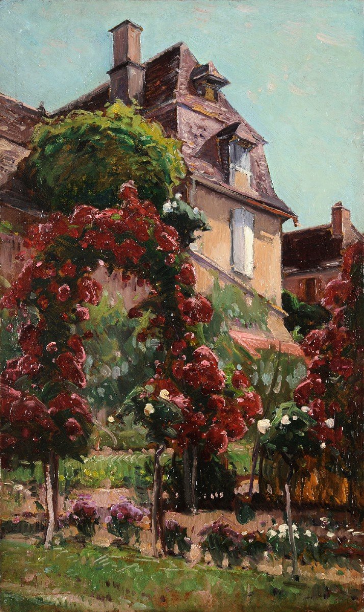 William Didier-pouget (1864-1959) House In Argentat Corrèze Dordogne Rose