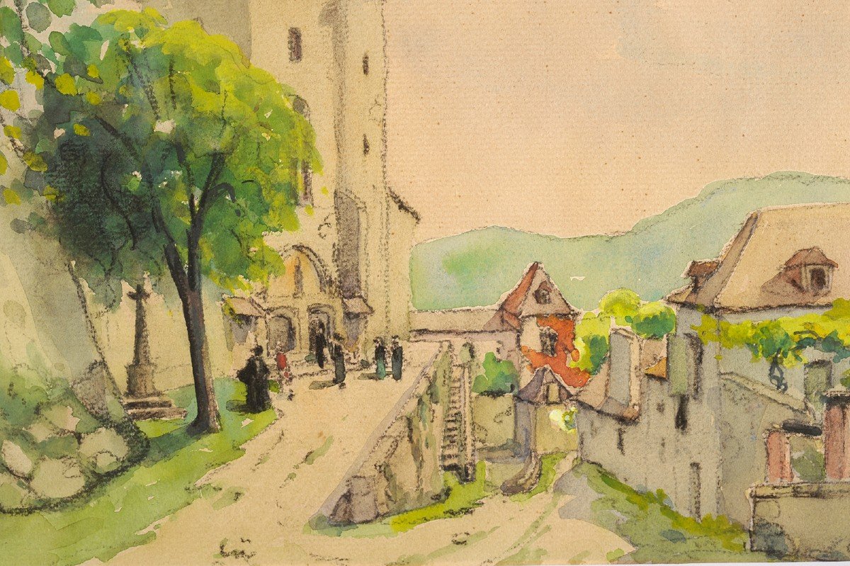 Robert Dessales-quentin (1885-1958) Saint Circq Lapopie Lot Cirq-photo-3