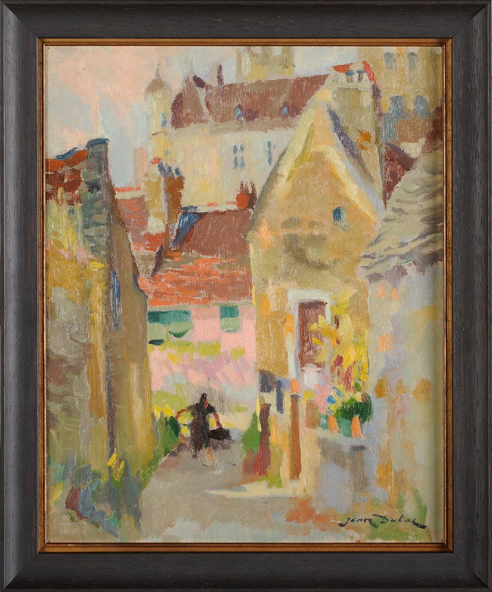 Jean Dulac (1902-1968) Beynac - The Upper Dordogne Village-photo-2