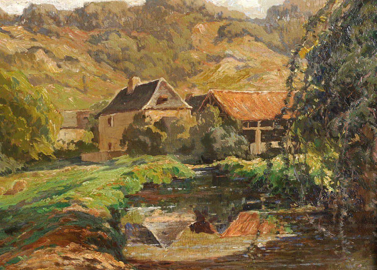 Ferdinand Ausquichoury (1871-1953) Le Coly In Condat Sur Vézère Dordogne-photo-3