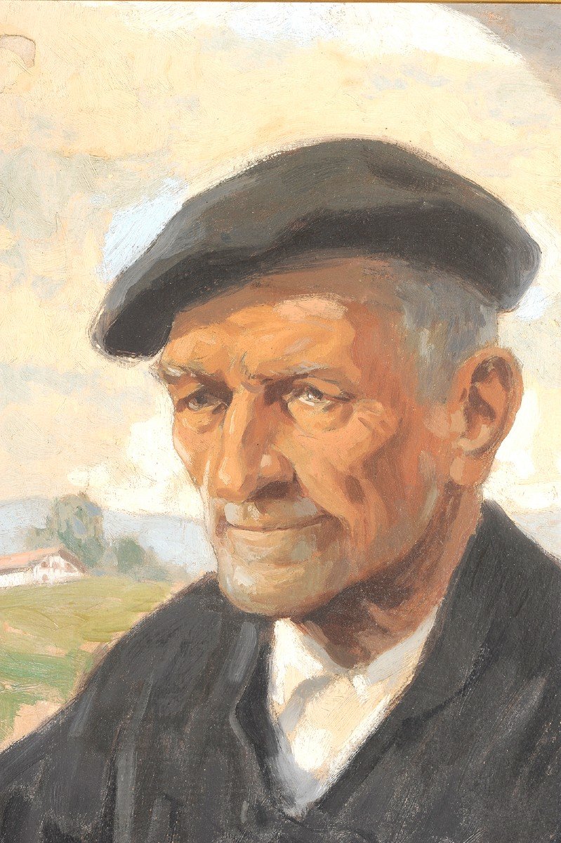 Raoul Serres (1881-1971) Portrait d’un basque-photo-3