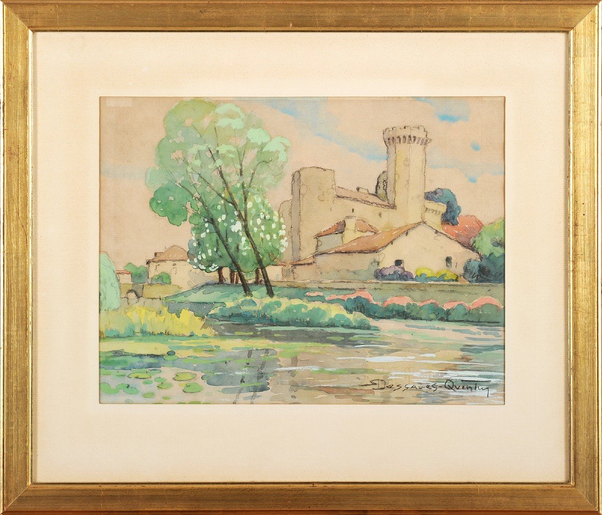 Robert Dessales-Quentin (1885-1958) Bourdeilles Dordogne Périgord-photo-2