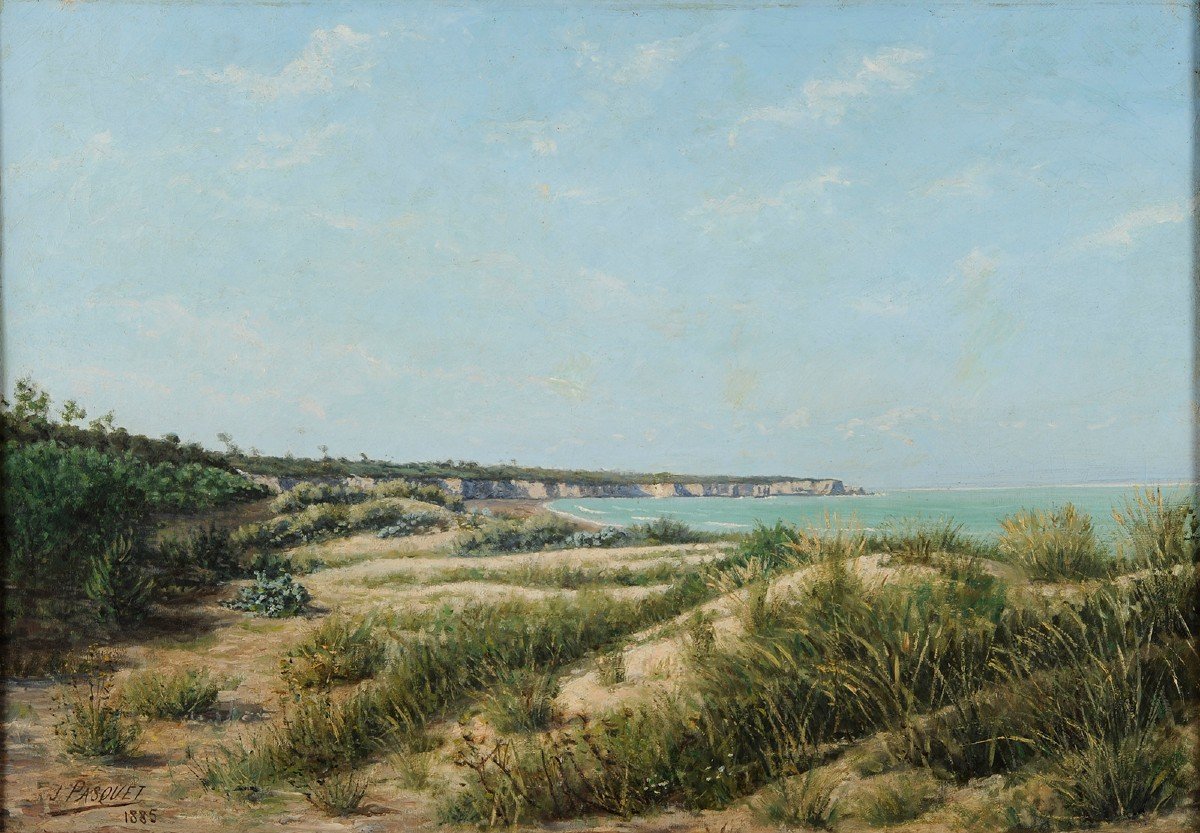 Jean-georges Pasquet (1851-1936) The Point Of Suzac At Saint Georges De Didonne Royan Charente-photo-2