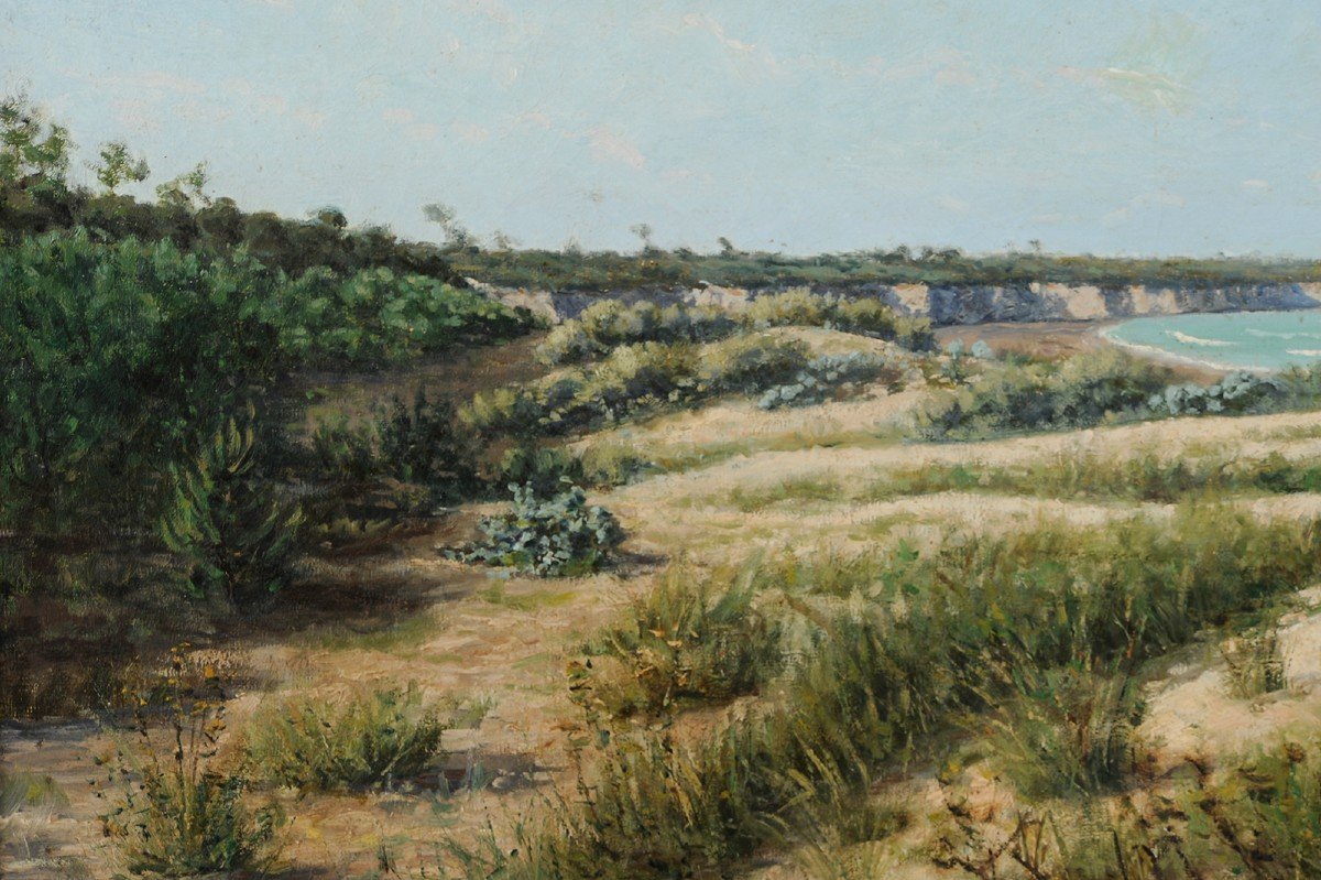 Jean-georges Pasquet (1851-1936) The Point Of Suzac At Saint Georges De Didonne Royan Charente-photo-3