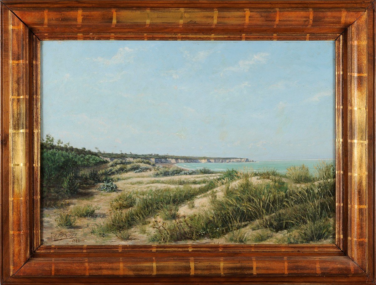 Jean-georges Pasquet (1851-1936) The Point Of Suzac At Saint Georges De Didonne Royan Charente