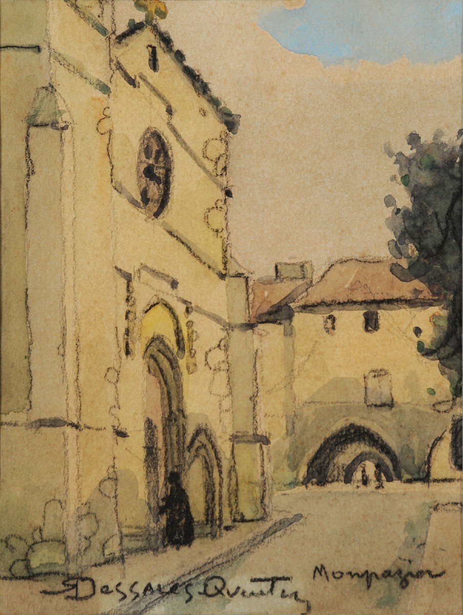 Robert Dessales-Quentin (1885-1958) Monpazier Dordogne Périgord bastide