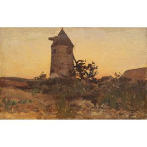 Louis Cabié (1853-1939) Moulin à Clisson Loire Atlantique Sèvre Bretagne