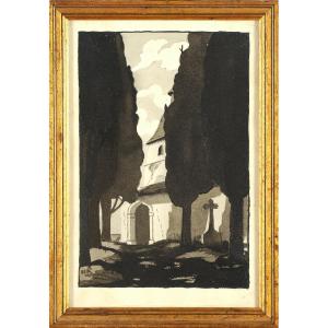 Maurice Roth (1890-1972) L’église de Saint-Boès près d’Orthez