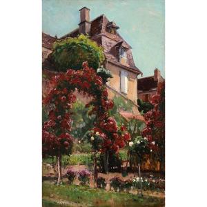 William Didier-pouget (1864-1959) House In Argentat Corrèze Dordogne Rose