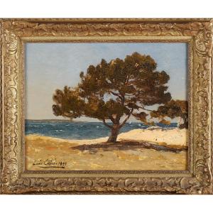 Louis Cabié (1853-1939) Beach At Cap Ferret Arcachon Dune Of Pyla