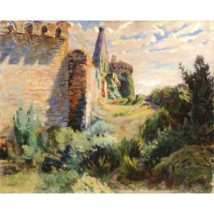 Louis Desbois (1878-1937) Château de Suscinio Bretagne Presqu'île de Ruiz