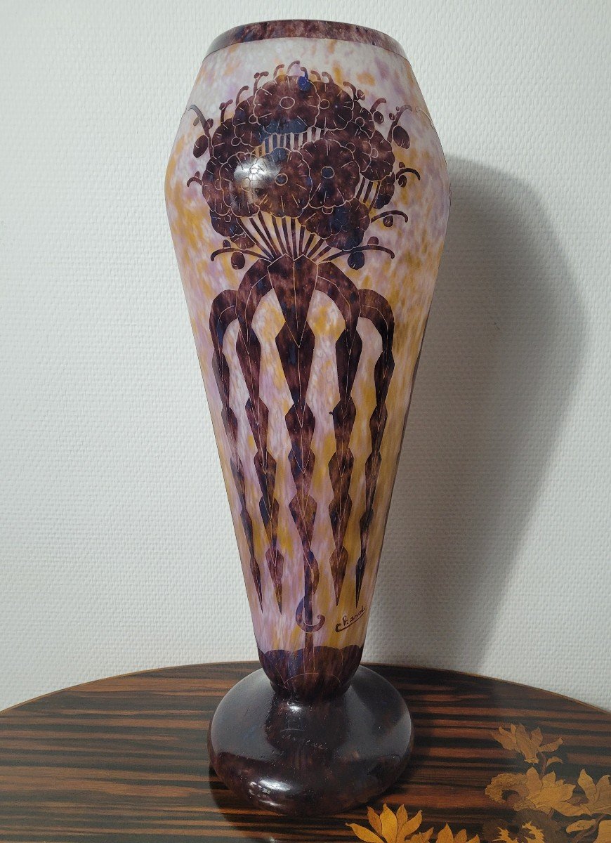 French Glass Vase For Charder