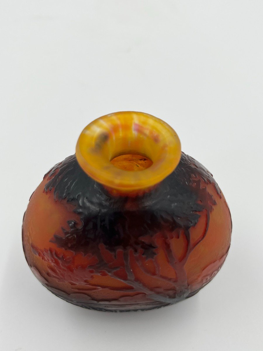 Daum Nancy rare Petit Vase Gourde -photo-3