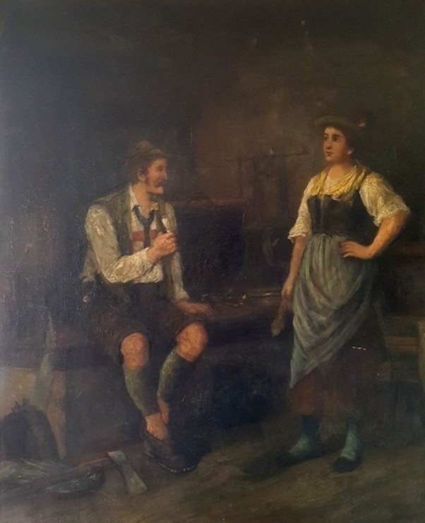 Painting By Ignatz Felix Guggenberger German School -photo-2