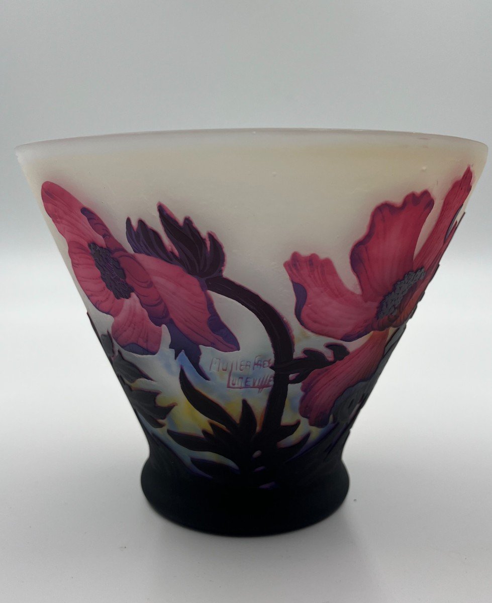 Muller Frères "anemones" Vase-photo-3