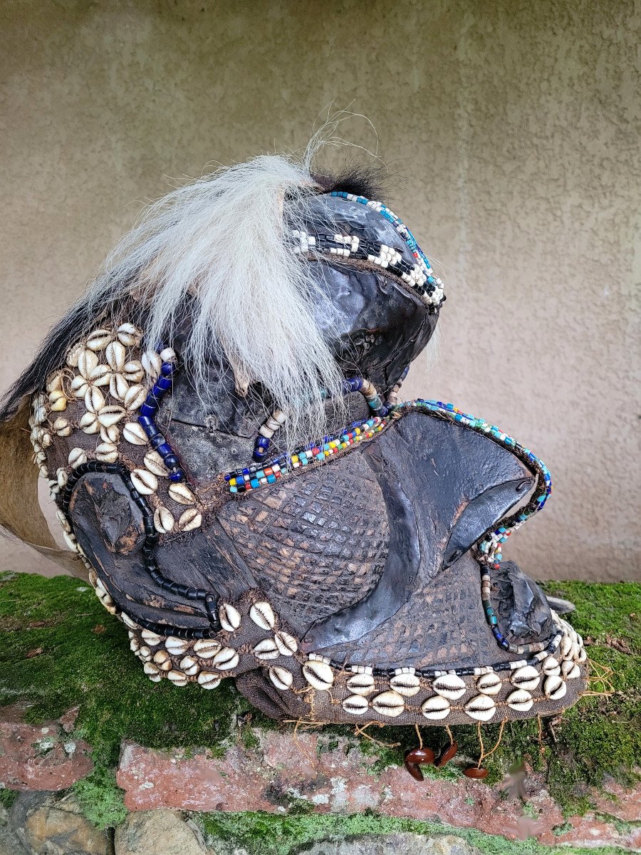 African Mask From Congo "kuba Ethnic Group - Kinshasa Region"-photo-4