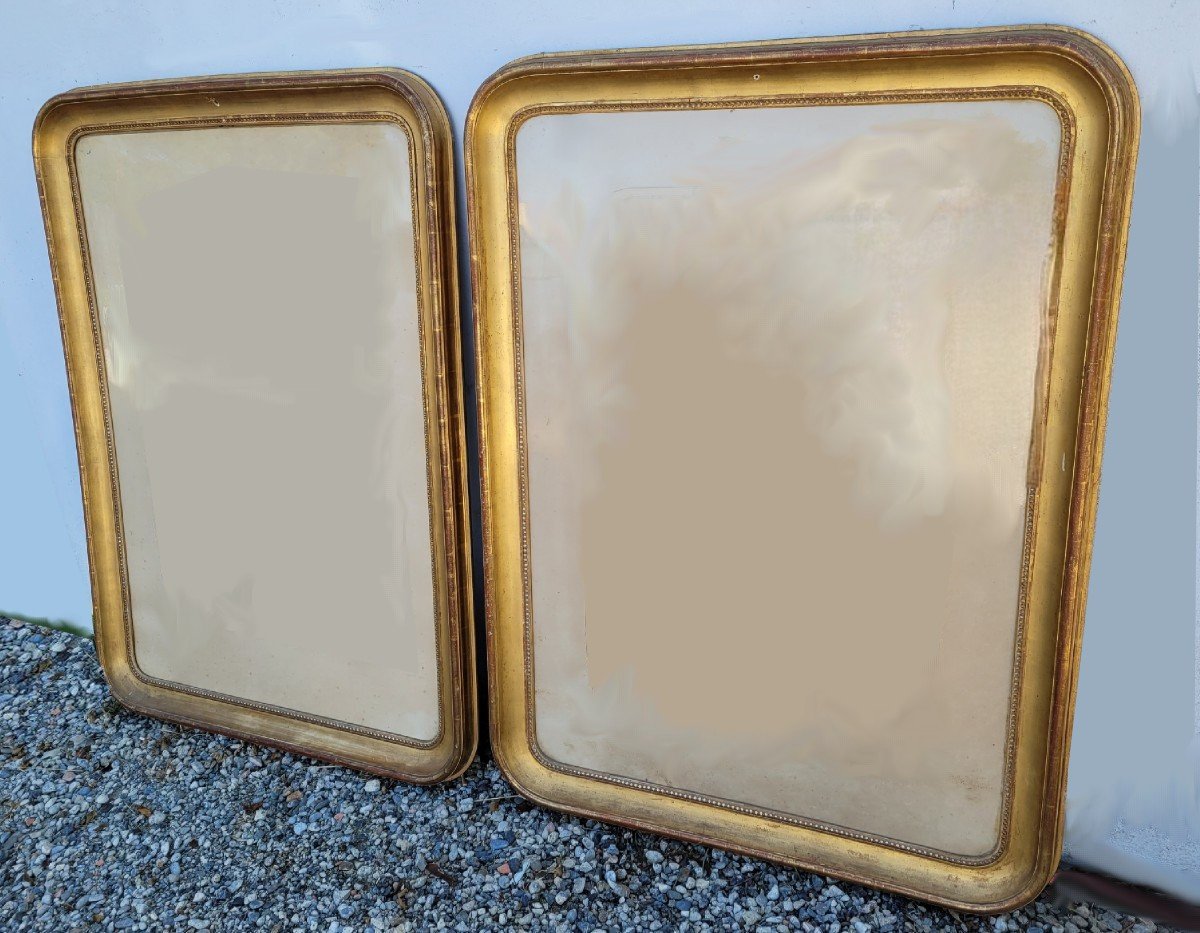 Large Pair Of Louis Philippe Gilded Frames -photo-2