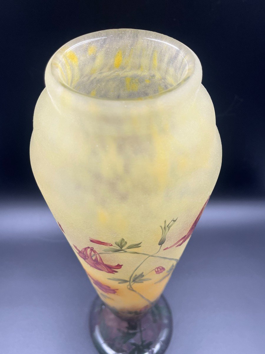 Daum Columbine Vase -photo-2