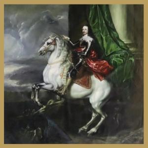 Huile sur toile d'après Antoon Van Dyck "début XXe "