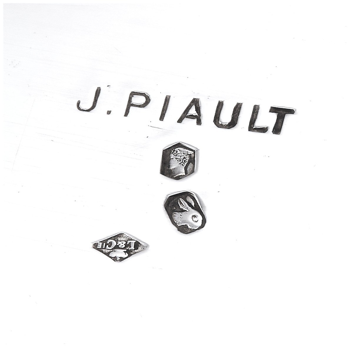 Jules PIAULT : Grand Plat Ovale en Argent Massif Minerve St. Renaissance Mascaron Lion 1324 g-photo-2