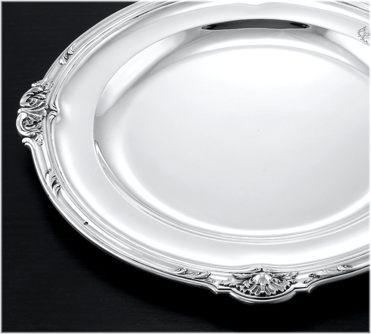 Puiforcat : Large Round Louis XV Style Sterling Silver Serving Platter  33.6cm-photo-4