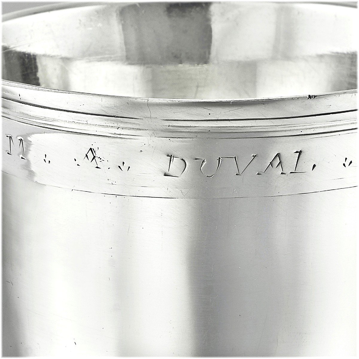 Bonnenfant : Rare 18th Century Louis XV Solid Silver "curon" Wine Cup - Mantes 1768-74-photo-3