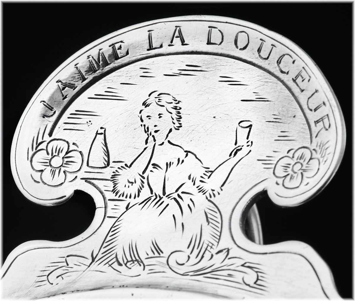 Antoine LEGOIX : Rare Taste-Vin en Argent massif début  XVIIIème CHATEAU-THIERRY c. 1730-photo-2