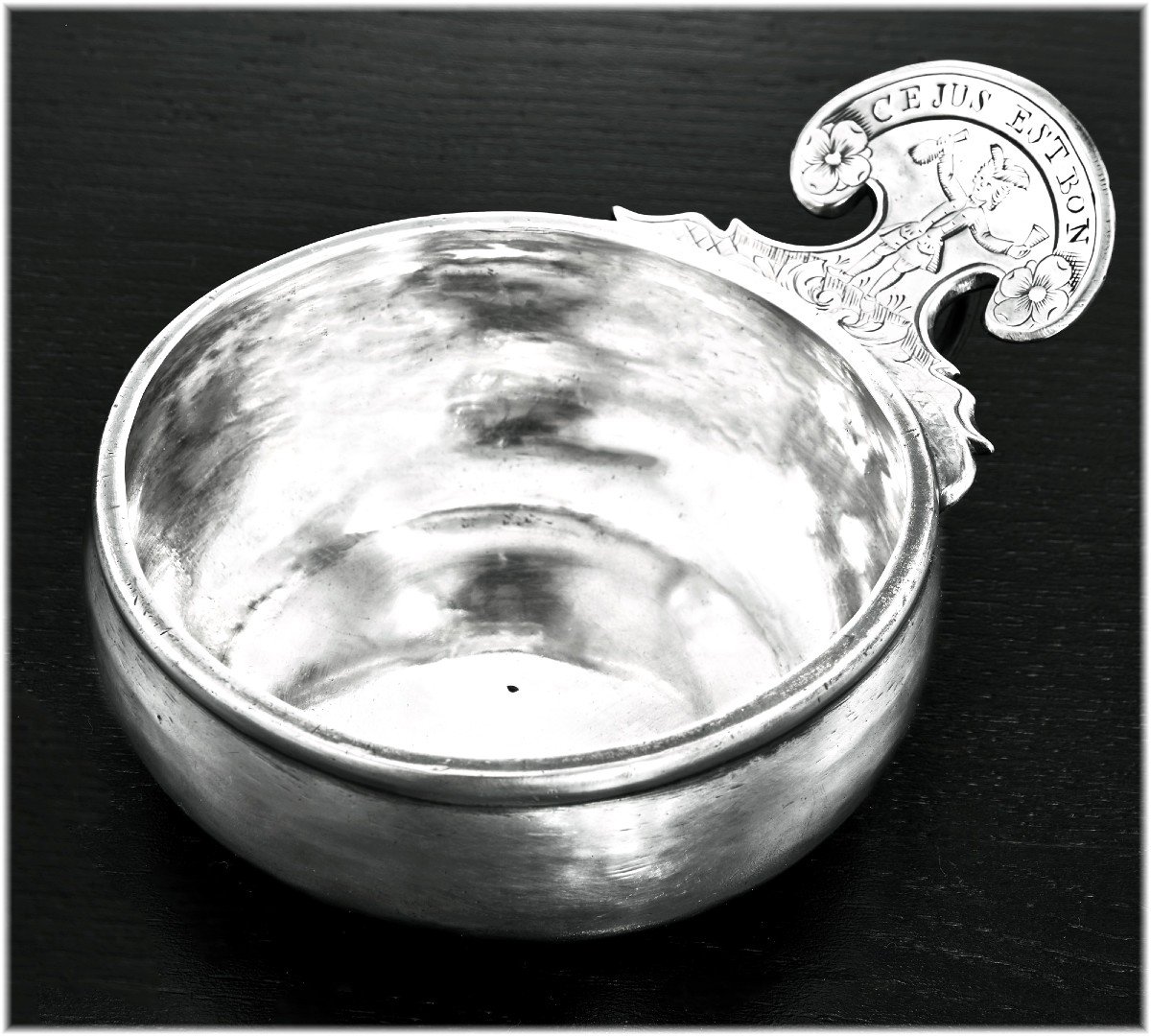 Le Canu: Rare Taste-vin In Solid Silver 135.6 G Normandy Dieppe 1763-65-photo-2