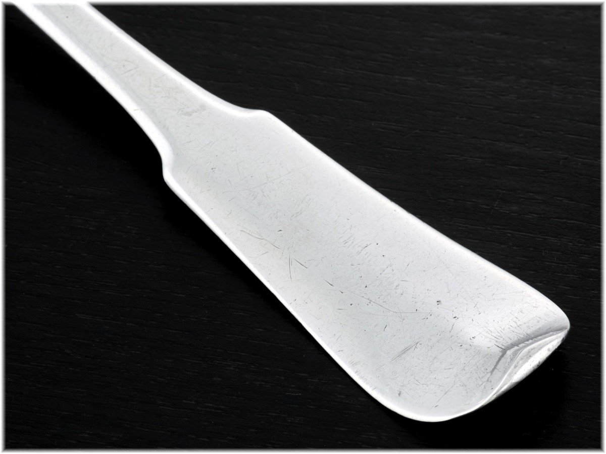 Boichard: Rare Louis XV Sterling Silver Stewing Spoon, Lons-le-saunier-photo-2