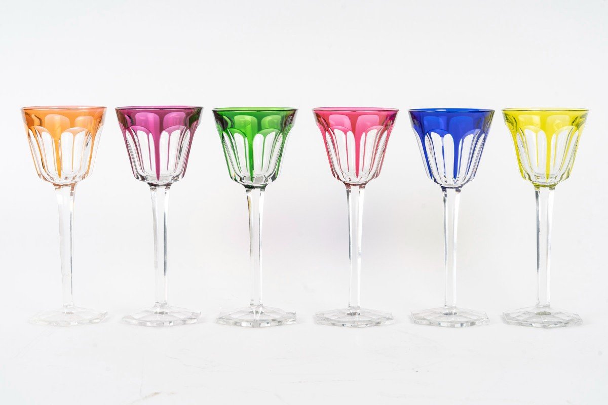 Crist Allerie De Baccarat Set Of 6 Roemers Glasses Model Harcourt
