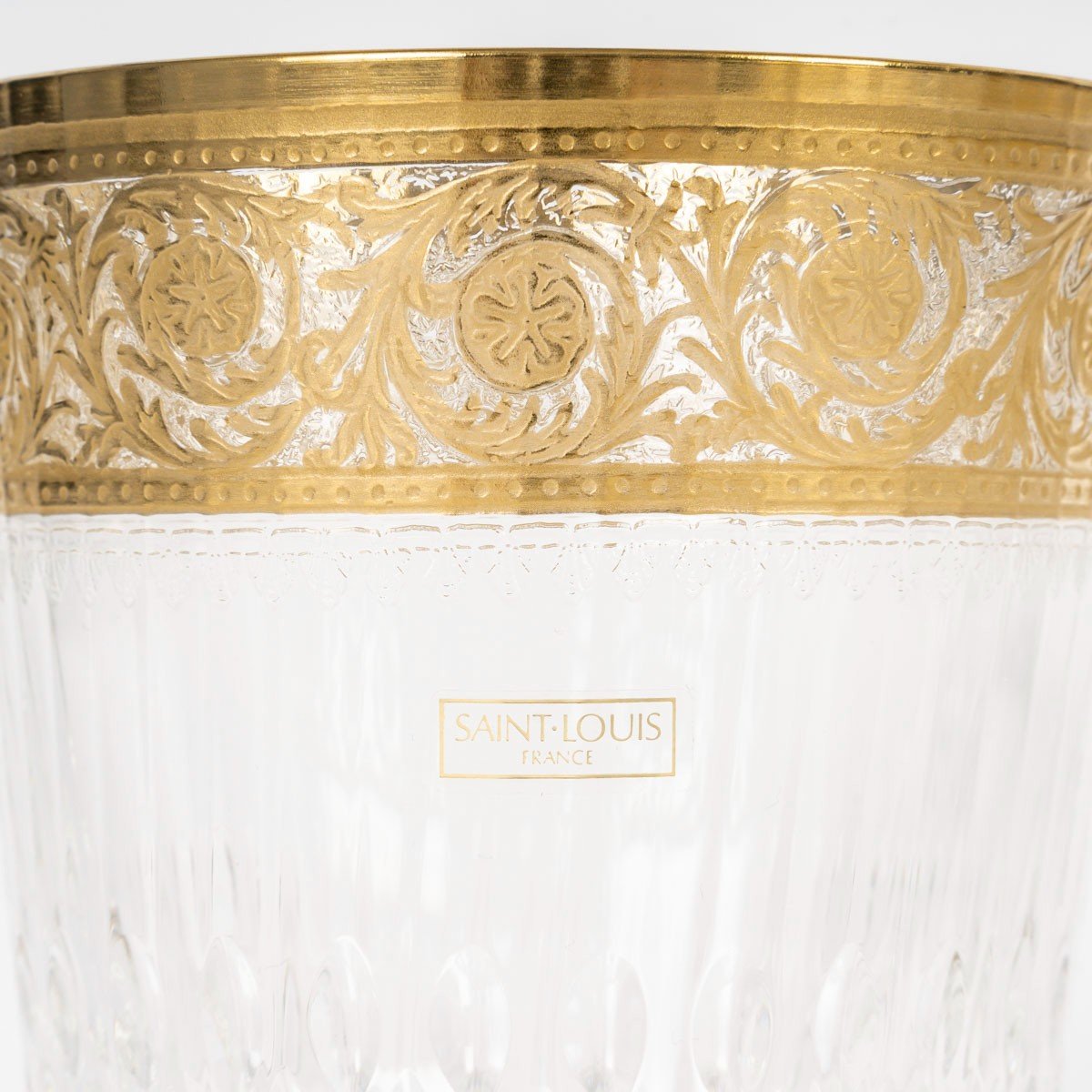 Saint Louis Crystal Thistle Model 10 Old Fashion Whiskey Tumblers Large Model 10 Cm-photo-4