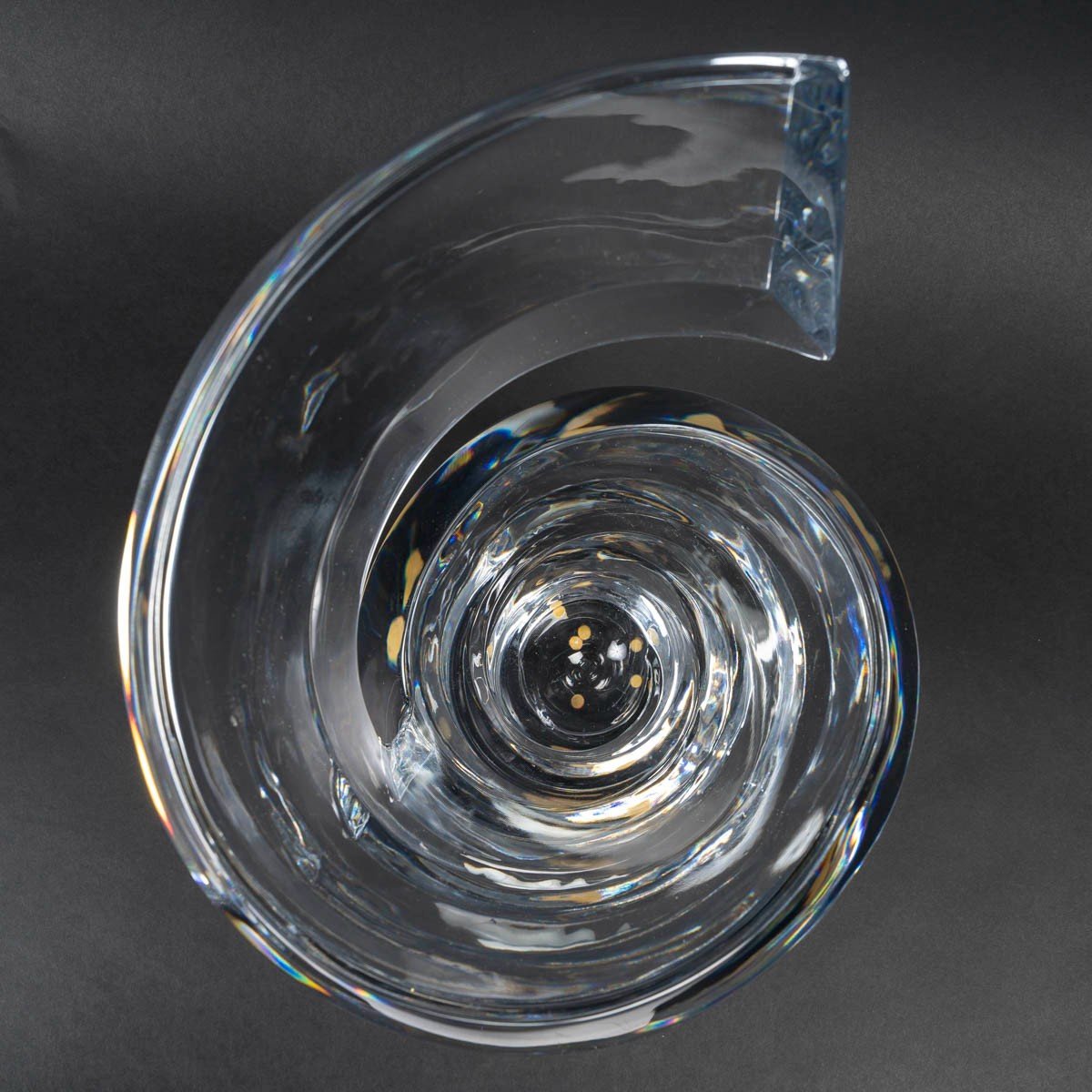 Thomas Bastide Pour Baccarat Vase "Spirale" Modèle Xl-photo-1