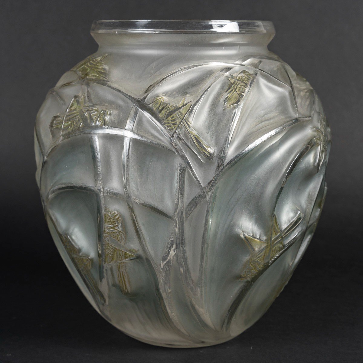 René Lalique Vase  Sauterelles-photo-4