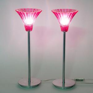 Mathias For La Cristallerie Baccarat “mille Nuits” Collection Pair Of Table Lamps 