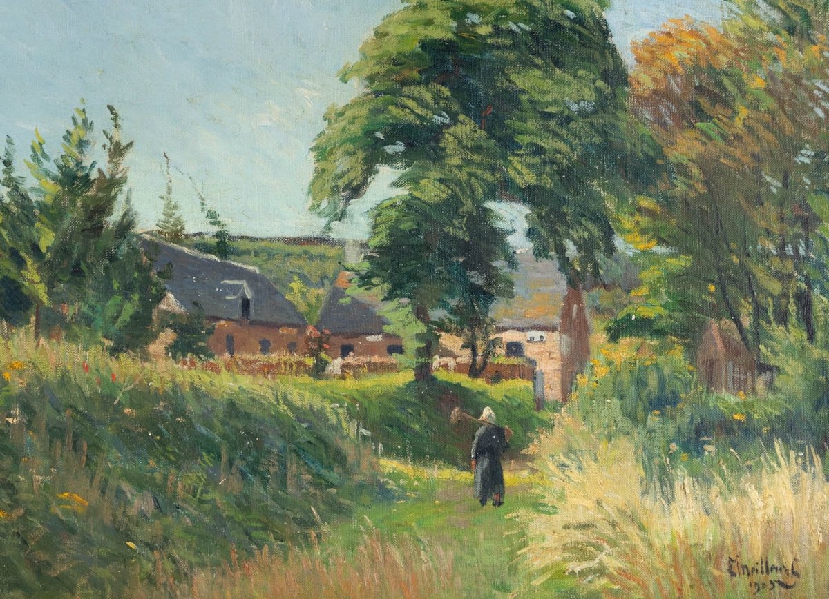 Georges Le Meilleur (1861-1945) - Country Road-photo-1