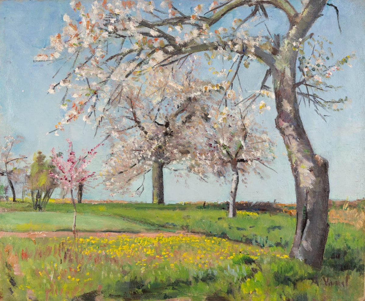 André-léon Vivrel (1886-1976): Fruit Trees In Flowers