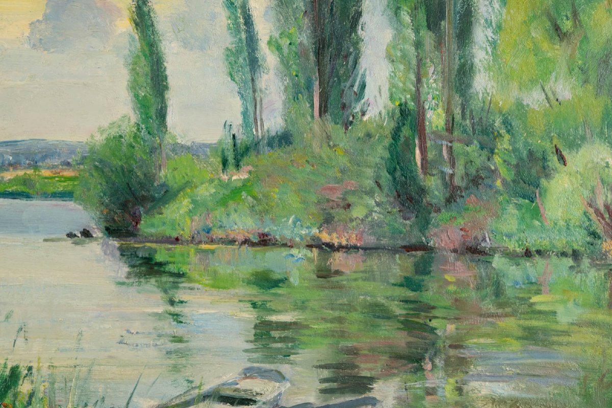 André-léon Vivrel (1886-1976) : Bras De Seine-photo-4