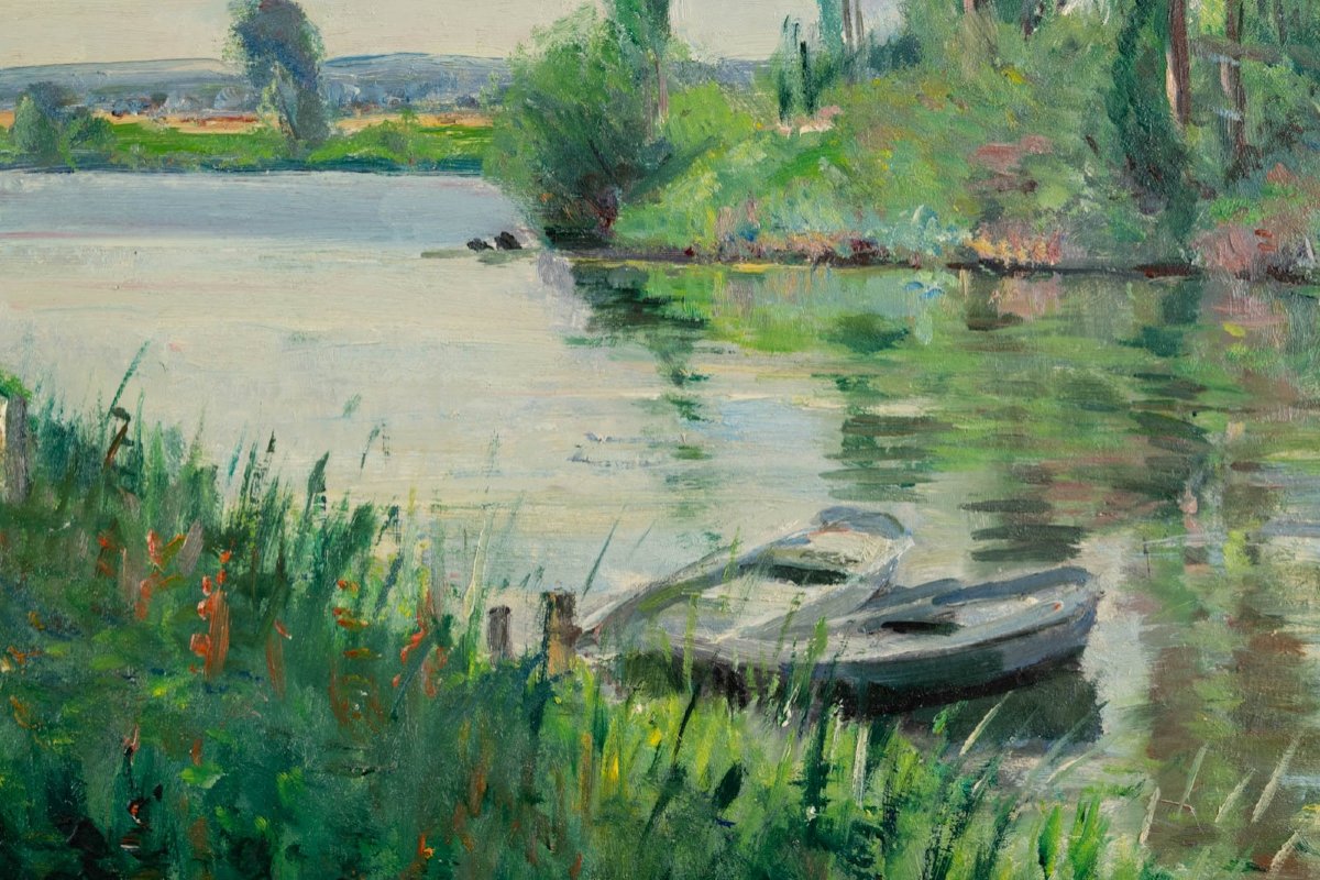 André-léon Vivrel (1886-1976) : Bras De Seine-photo-2