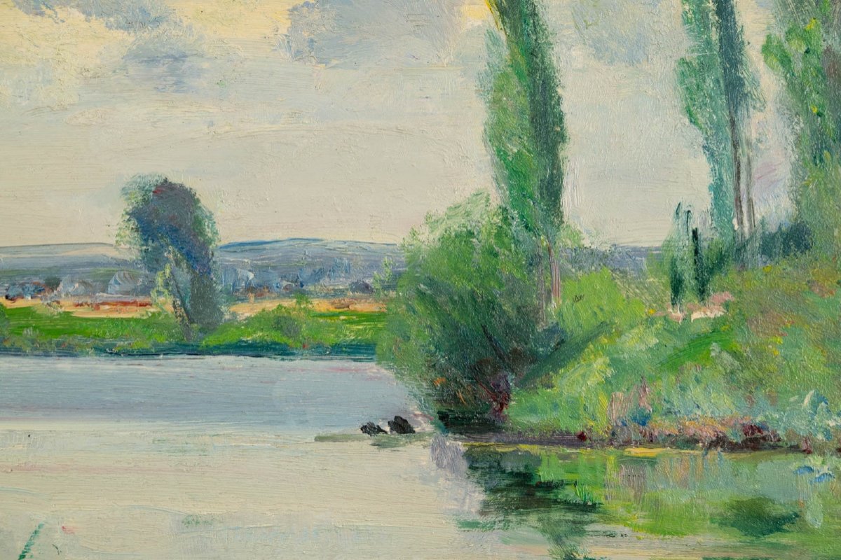 André-léon Vivrel (1886-1976) : Bras De Seine-photo-4