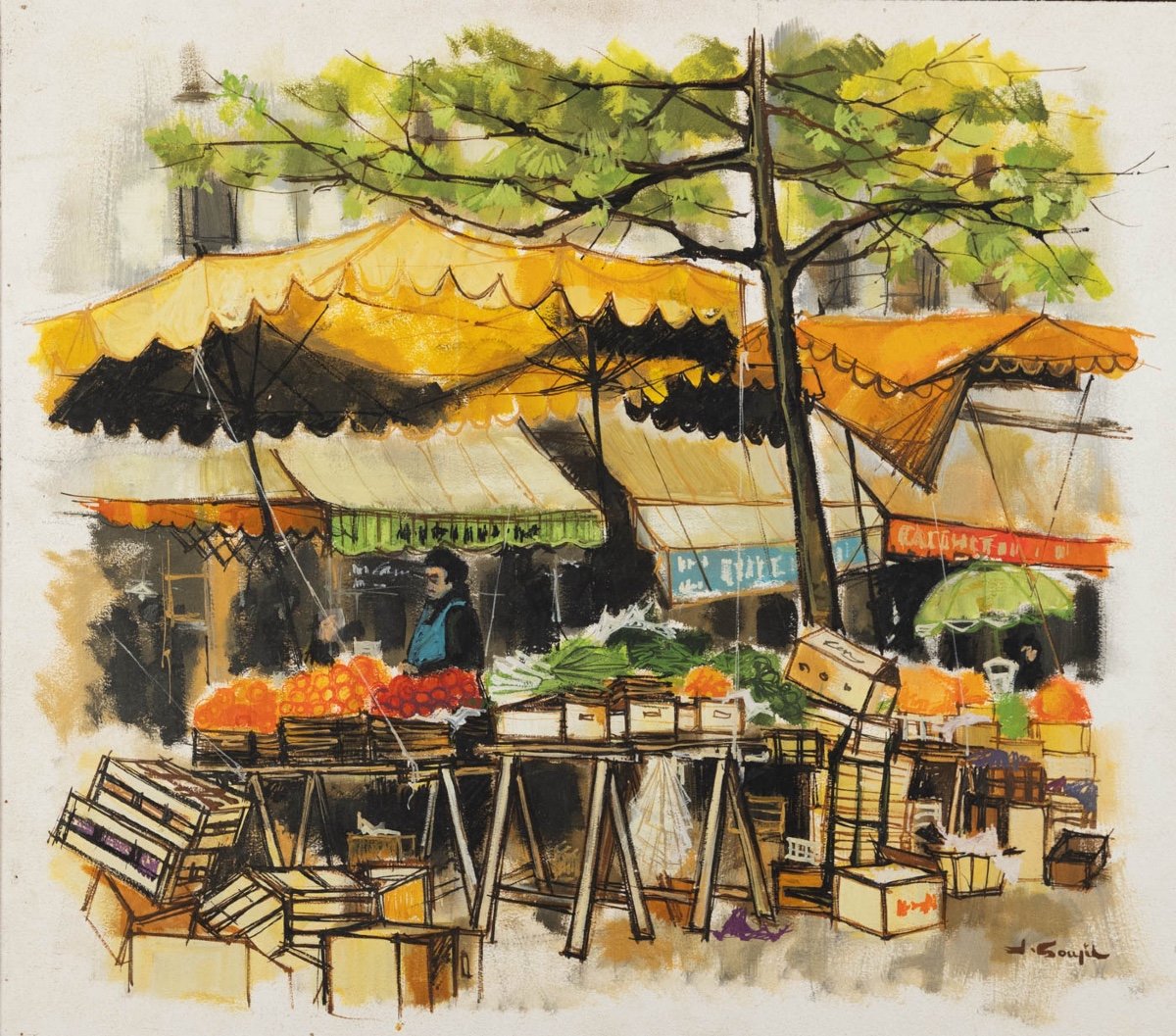 Jacques Goupil (1934-2021) : Place Saint Médard