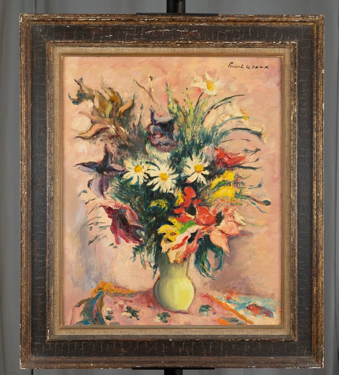 Charles Picart The Gentle (1881-1959): Bouquet Of Flowers-photo-2