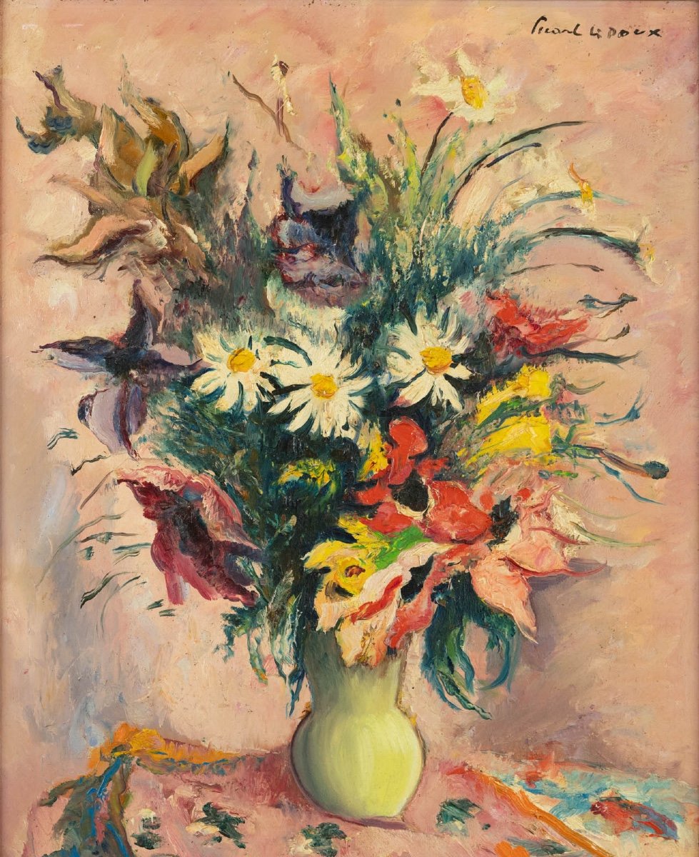 Charles Picart The Gentle (1881-1959): Bouquet Of Flowers-photo-4