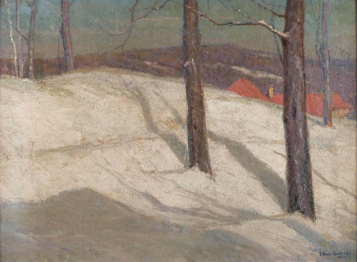 Jean Jacques Berne-bellecour (1874-1938) : Paysage De Neige