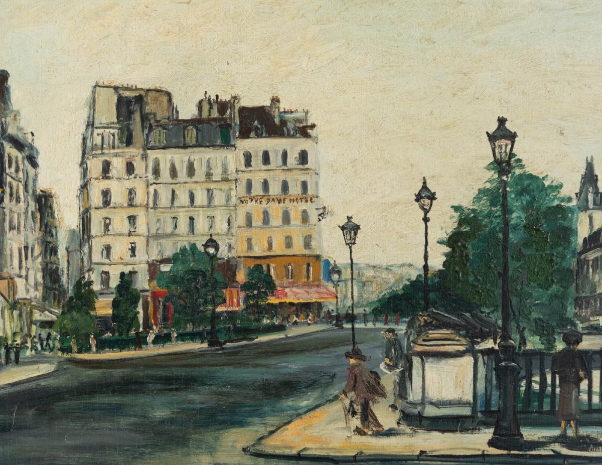 Pierre Farge (1878-1947): Paris, The Quays-photo-2