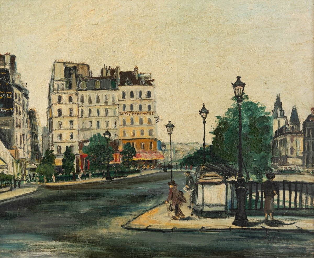 Pierre Farge (1878-1947): Paris, The Quays